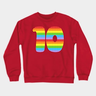 Fidget Pop 10th Birthday Crewneck Sweatshirt